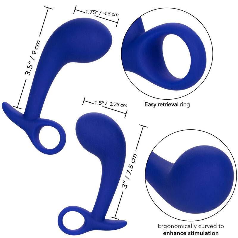 CALEXOTICS - ADMIRAL CONJUNTO 2 PLUG ANAL AZUL - Image 4