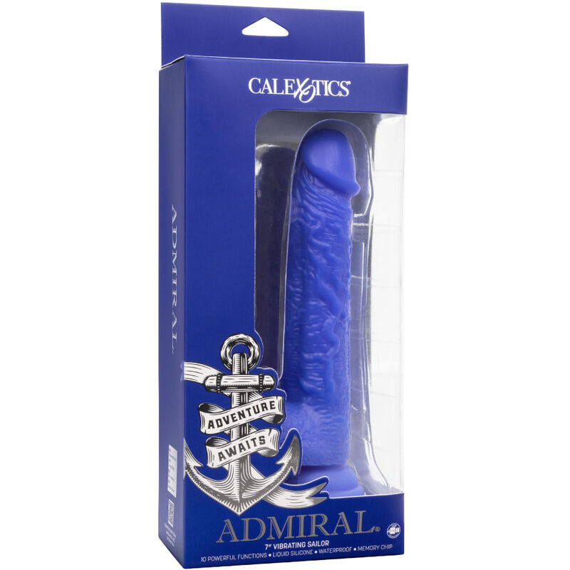 CALEXOTICS - ADMIRAL SAILOR REALISTIC DILDO VIBRADOR AZUL - Image 5