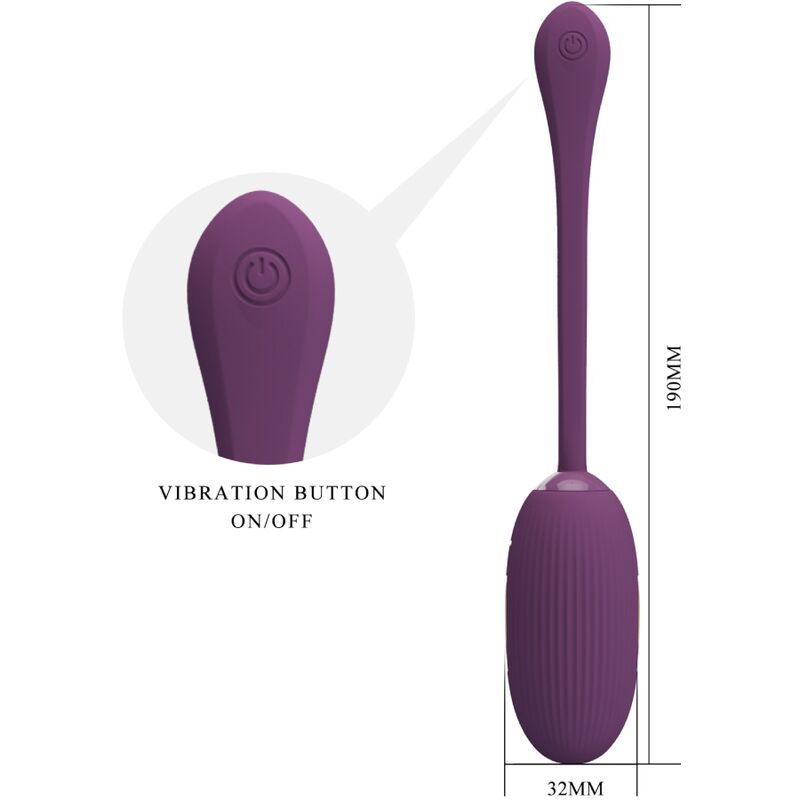 PRETTY LOVE - DOREEN OVO VIBRATÓRIO RECARREGVEL ROXO - Image 4