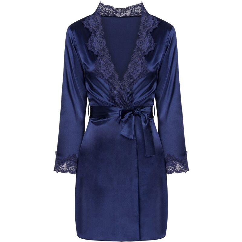 LIVCO CORSETTI FASHION - JACQUELINE LC 90249 BATA + CAMISA + PANTY AZUL MARINO S/M - Image 5