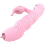 ARMONY - MARCIA VIBRADOR THRUSTING DUPLA LÍNGUA EFEITO CALOR ROSA