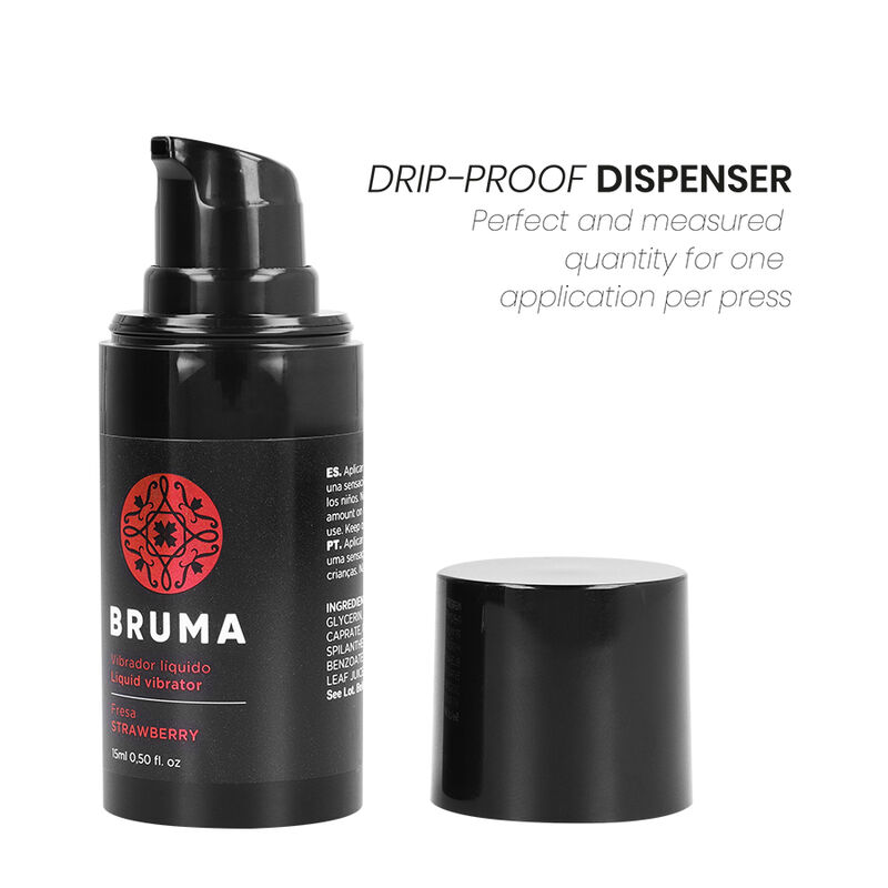 BRUMA - VIBRADOR LÍQUIDO ULTRA DESLIZANTE MORANGO 15 ML - Image 5