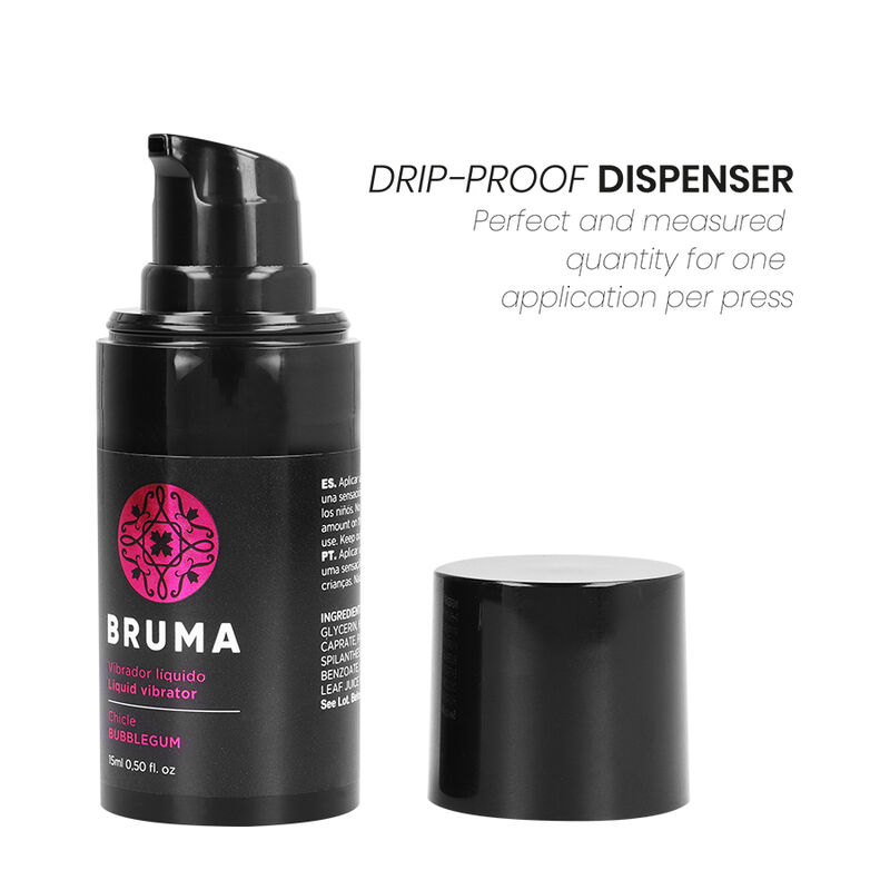 BRUMA - VIBRADOR LÍQUIDO ULTRA DESLIZANTE BUBBLEGUM 15 ML - Image 5