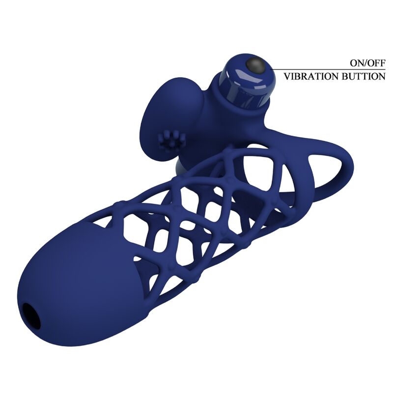 PRETTY LOVE - GIANN ANEL VIBRADOR COM BAINHA DE SILICONE AZUL - Image 5