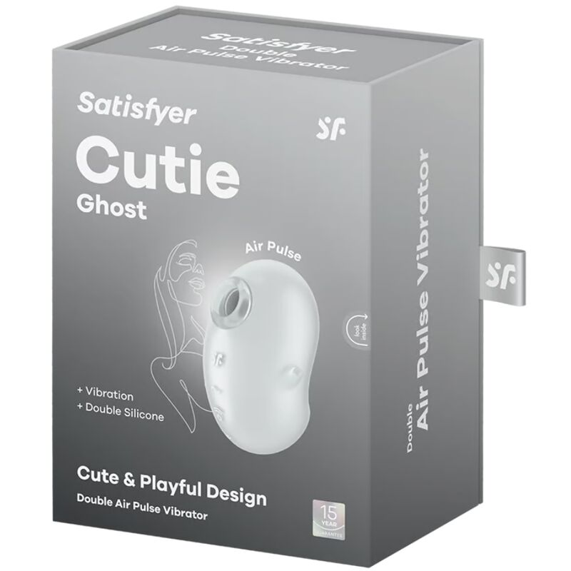 SATISFYER - CUTIE GHOST VIBRADOR LAY-ON BRANCO - Image 5