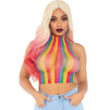 LEG AVENUE - TOP NET MULTICOLOR