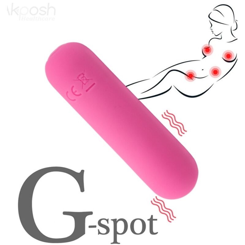 ARMONY - SPLASH HAHA VIBRADOR BALA SILICONE 10 VIBRAÇÕES 75 X 19 CM ROSA - Image 5