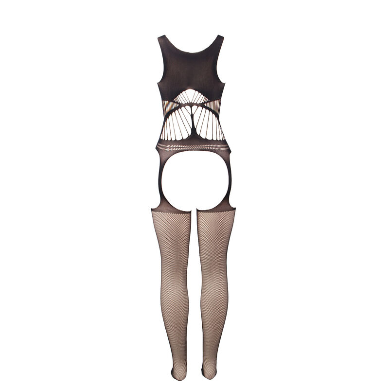 SUBBLIME - 951900 BODYSTOCKING SEM FUNDO DE REDE COM COPA E OMBROS ABERTOS PRETO TAMANHO ÚNICO - Image 4