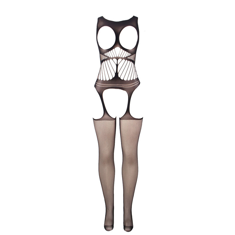 SUBBLIME - 951900 BODYSTOCKING SEM FUNDO DE REDE COM COPA E OMBROS ABERTOS PRETO TAMANHO ÚNICO - Image 3