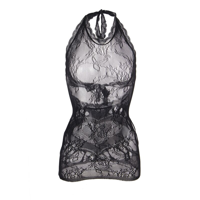 SUBBLIME - 952075 VESTIDO CURTO DE REDE COM DETALHE NAS COSTAS E CORAO PRETO TAMANHO ÚNICO - Image 5