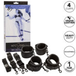 CALEXOTICS - NOCTURNAL RESTRIÇÕES DE CAMA COURO AJUSTÁVEL PRETO