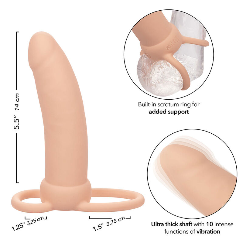 CALEXOTICS - MAXX THICK DUAL PENETRATOR 10 VIBRAÇÕES CARNE - Image 4