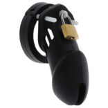 HIDDEN DESIRE - EXTREME GAIOLA DE PÉNIS DE CASTIDADE SILICONE TAMANHO L PRETO