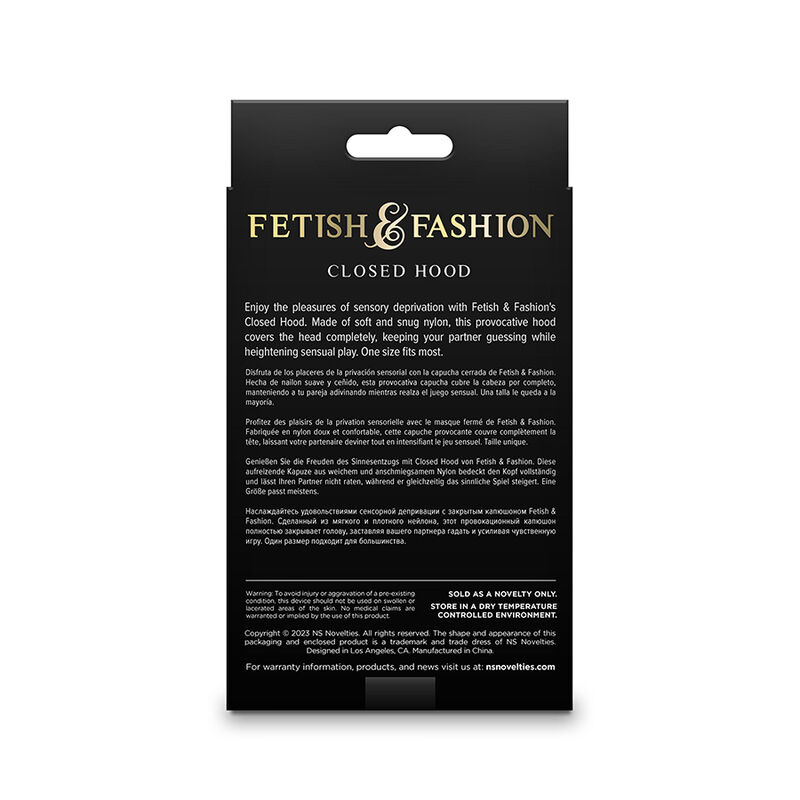 NS NOVELTIES - FETISH FASHION CAPUZ FECHADO NYLON BRANCO - Image 3