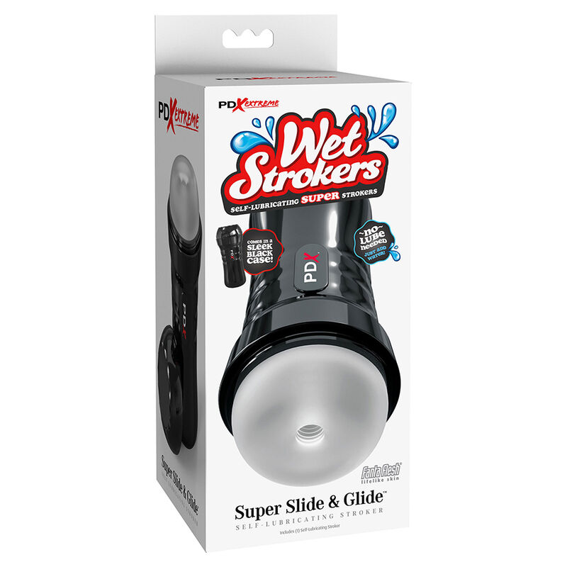 PDX EXTREME - SLIDE GLIDE MASTURBADOR AUTOLUBRIFICANTE TRANSPARENTE - Image 5