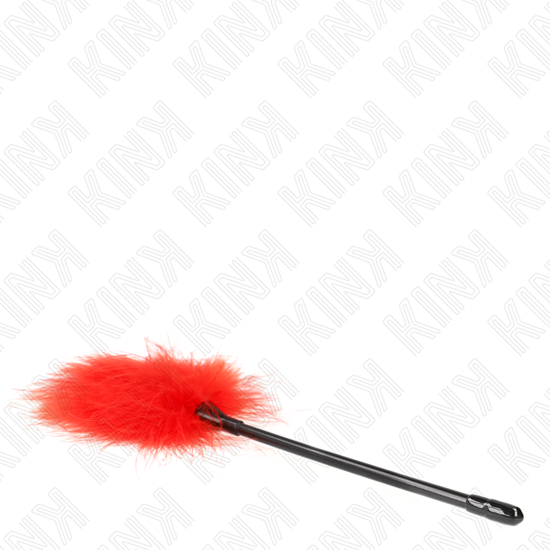 KINK - PENAS DE CÓCEGAS VERMELHAS USADAS NO KIT BONDAGE 27 CM - Image 4