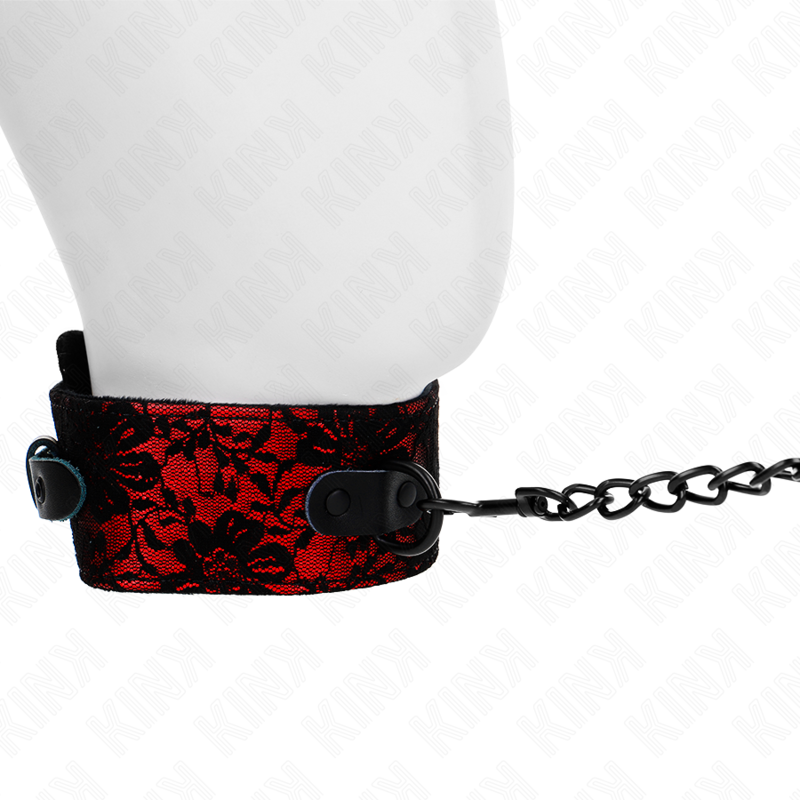 KINK - COLAR DE RENDA COM CINTO COM CINTO DE COURO REAL 105 CM / 44 X 5,5 CM - Image 4