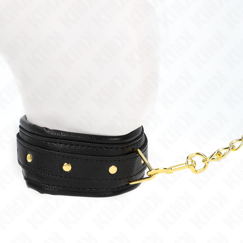KINK - COLAR COM ESPONJA ALÇA DE IMITAÇÃO DE COURO MODELO 1 AJUSTÁVEL 37-54 CM X 3 CM - Image 4
