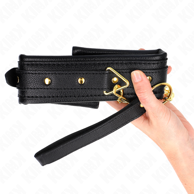 KINK - COLAR COM ESPONJA ALÇA DE IMITAÇÃO DE COURO MODELO 1 AJUSTÁVEL 37-54 CM X 3 CM - Image 5