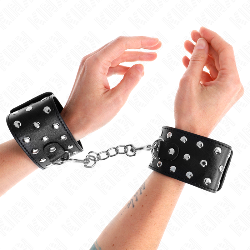 KINK - RETENÇÕES DE PULSO PUNK AJUSTÁVEIS 19-24 CM X 5,5 CM - Image 4