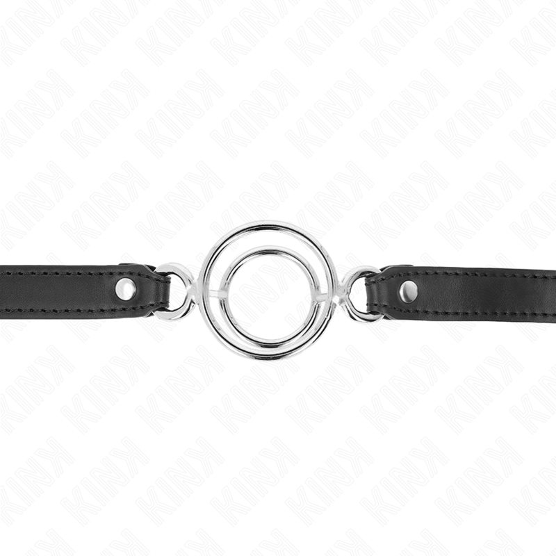 KINK - GAG COM MÚLTIPLOS O-RINGS 5 CM PRETO 63 X 2,5 CM - Image 3