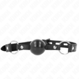 KINK - BOLA TPE PRETA MORDAÇA 4 CM 60 x 2 CM