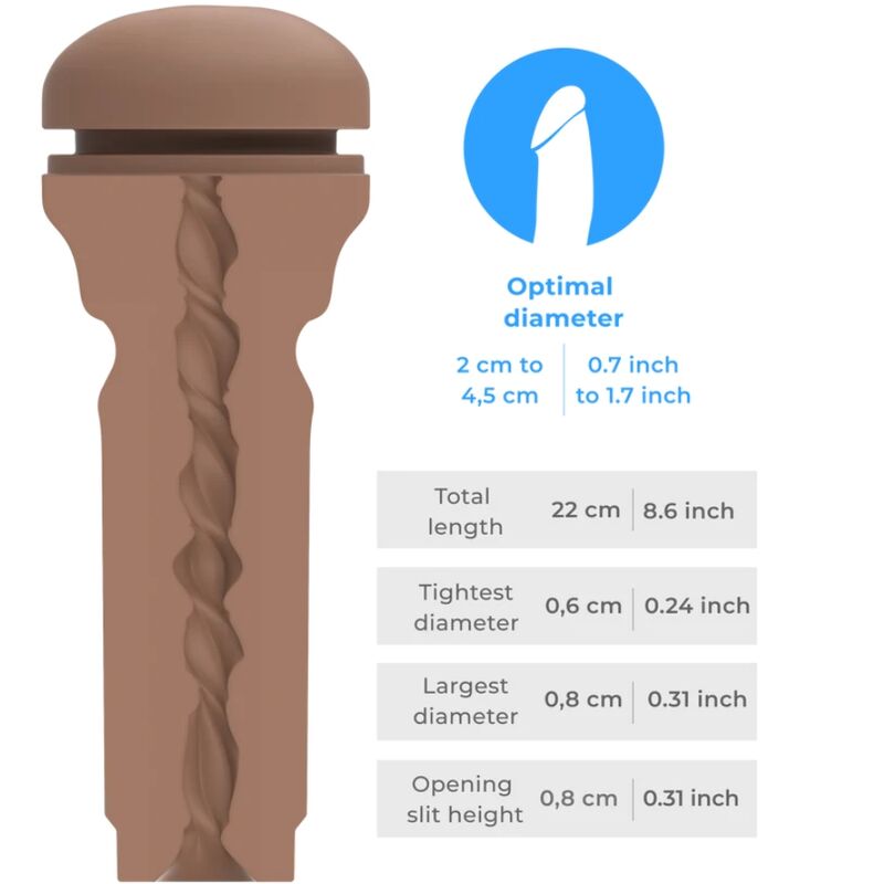 KIIROO - FEEL STROKER EXTRA TIGHT BUTT MÉDIO MARROM - Image 5