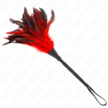KINK - PENAS DE FRANGO EM FORMA DE CHIFRE VERMELHO 36 CM