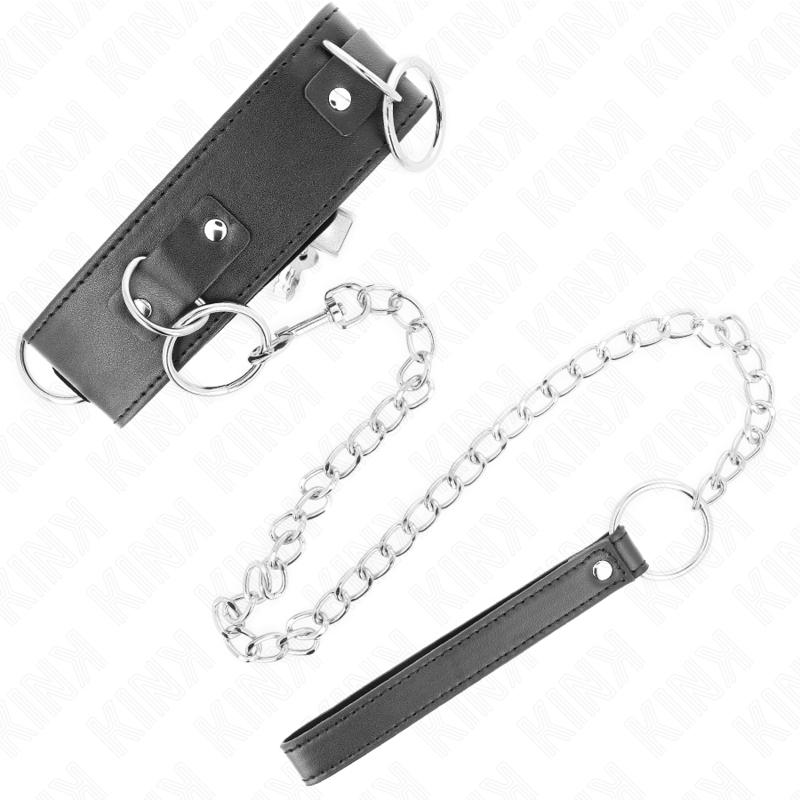 KINK - COLAR COM TRELA 65 CM 3 ANÉIS MODELO 2 AJUSTÁVEL 36-43 CM X 5 CM - Image 4