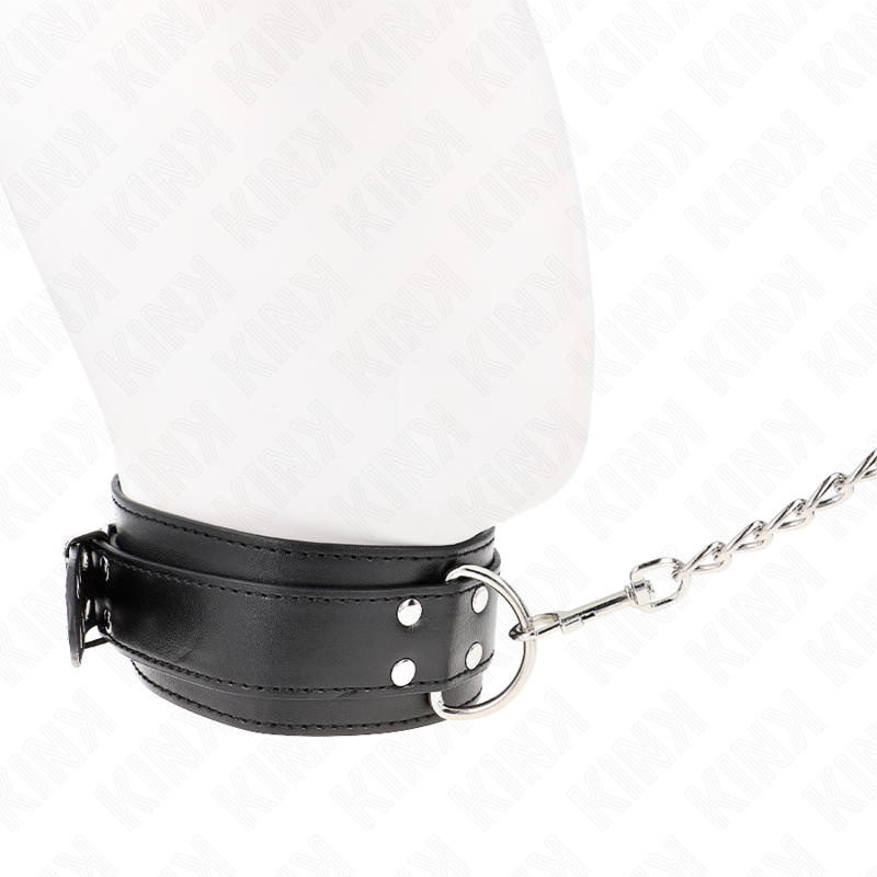 KINK - COLAR COM ALÇA 65 CM FIVELAS PRATA AJUSTÁVEIS 33-46 CM X 5,5 CM - Image 3