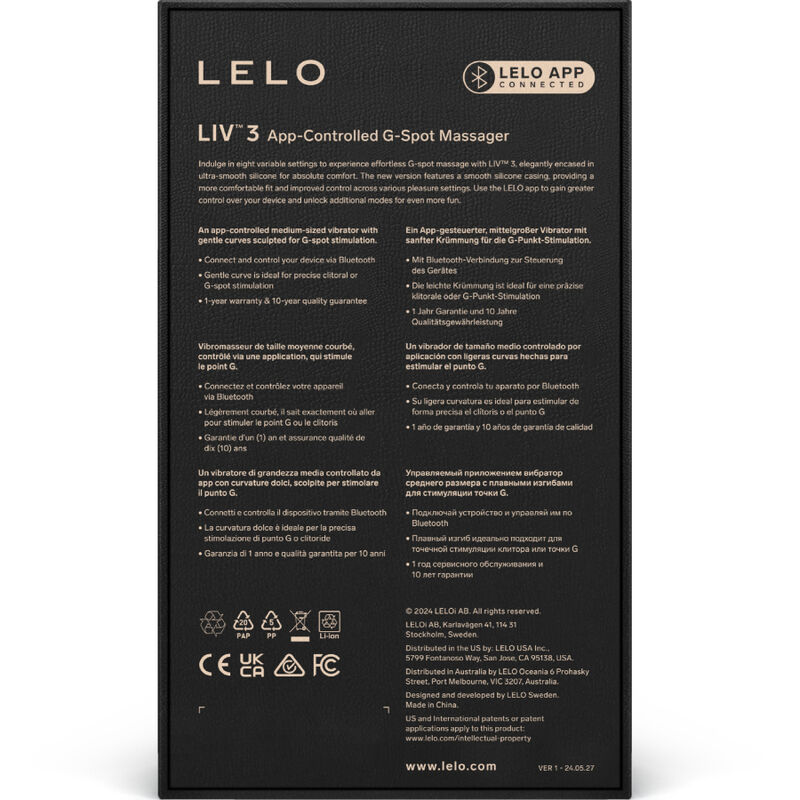 LELO - LIV™ 3 ESTIMULADOR G-SPOT AZUL - Image 4