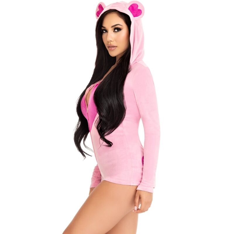 LEG AVENUE - BODY URSO DE VELUDO ROSA S - Image 3
