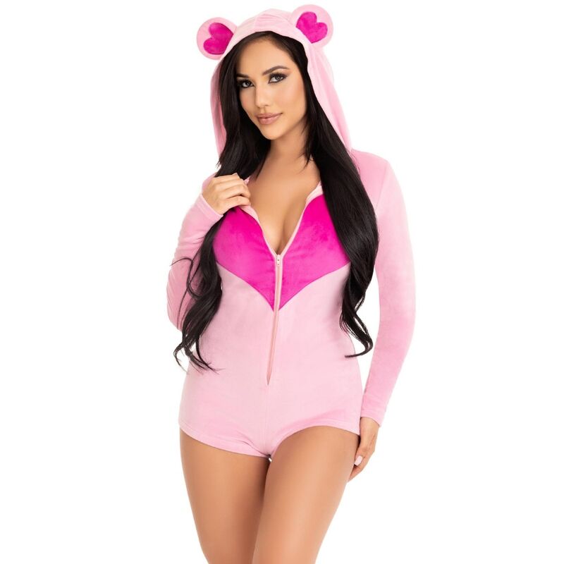 LEG AVENUE - BODY URSO DE VELUDO ROSA S - Image 2