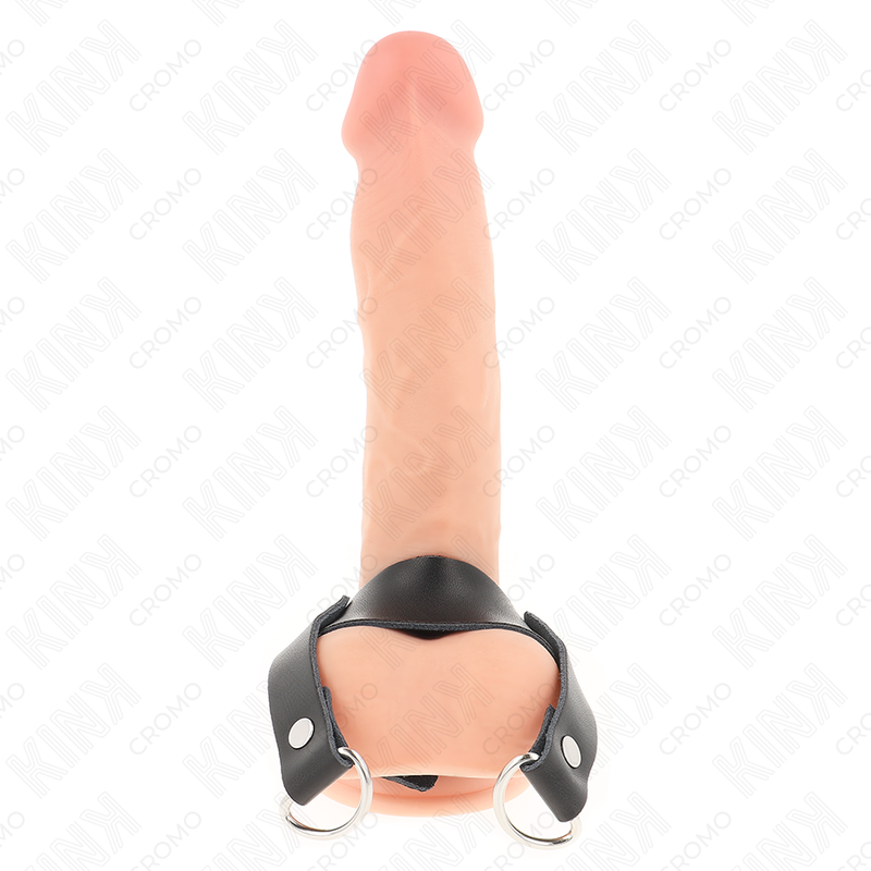 KINK - ANEL PARA PÊNIS COM ANÉIS EM FORMA DE "D" 18,5 X 3,3 CM - Image 3