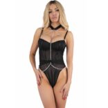 LIVCO CORSETTI FASHION - RUBIKA LC XG079 BODY CON GARGANTILLA NEGRO S