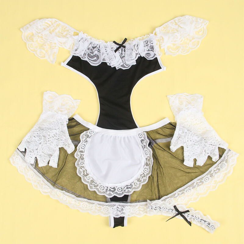 SUBBLIME - 954314 FANTASIA DE EMPREGADA SEXY PRETO/BRANCO L/XL - Image 4