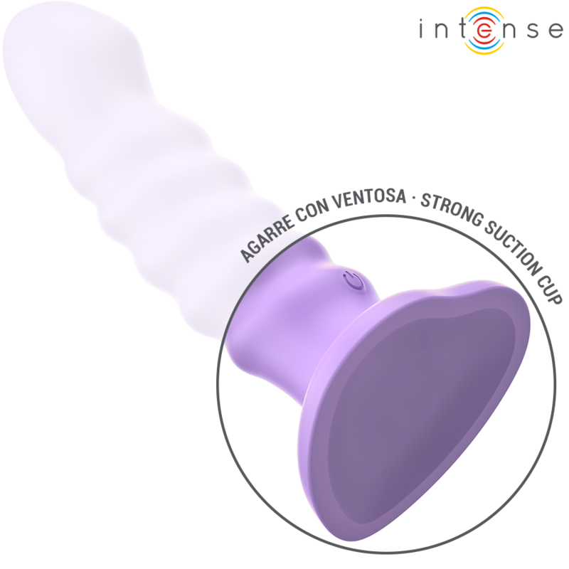 INTENSE - VIBRADOR BRENDA TAMANHO M DESIGN ESPIRAL 10 VIBRAÇÕES ROXO CONTROLE REMOTO - Image 4