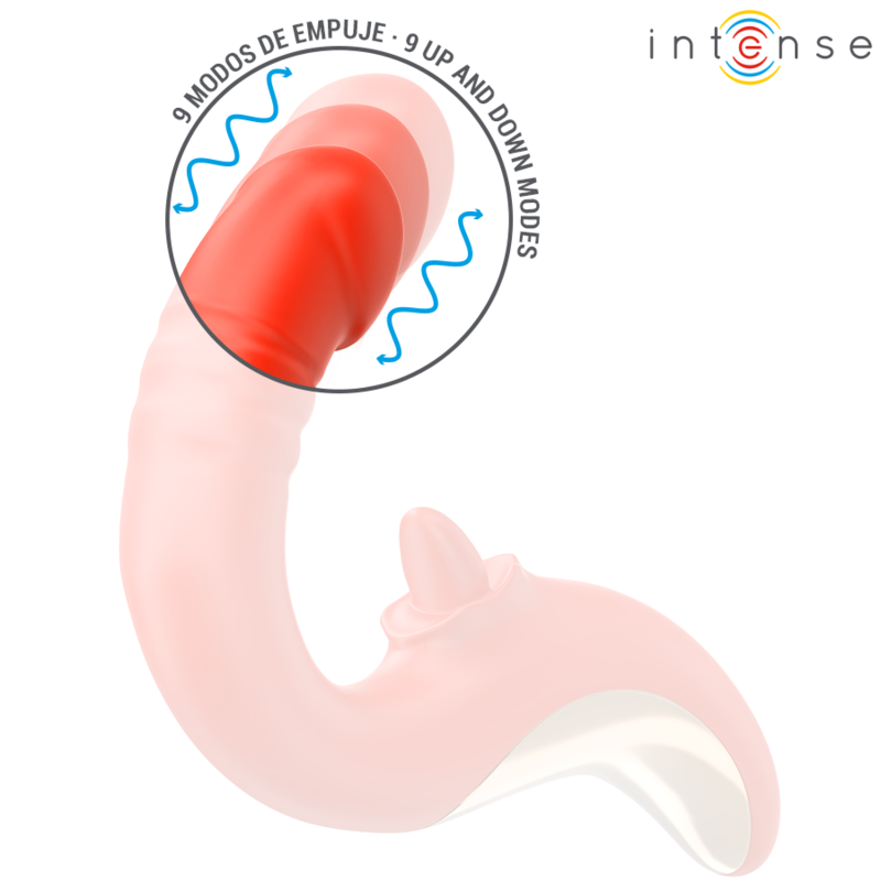 INTENSE - VIBRADOR E ESTIMULADOR PAULINA EM FORMATO U VERMELHO - Image 4