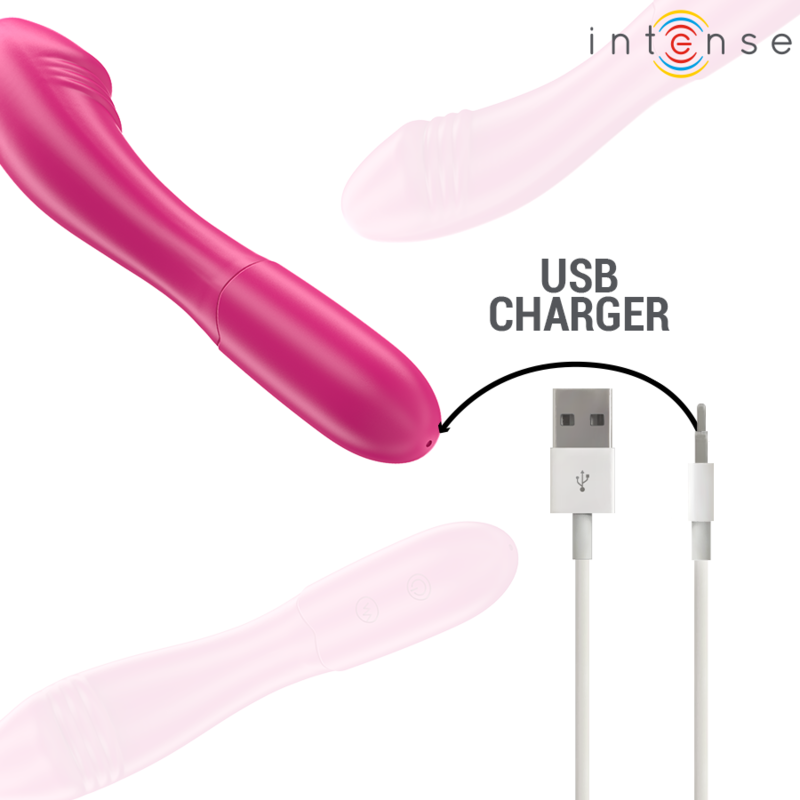 INTENSE - BELINDA VIBRADOR 19 CM FLEXÍVEL 10 VIBRAÇÕES ROSA - Image 5