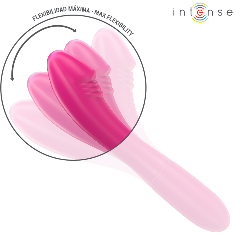 INTENSE - BELINDA VIBRADOR 19 CM FLEXÍVEL 10 VIBRAÇÕES ROSA - Image 4