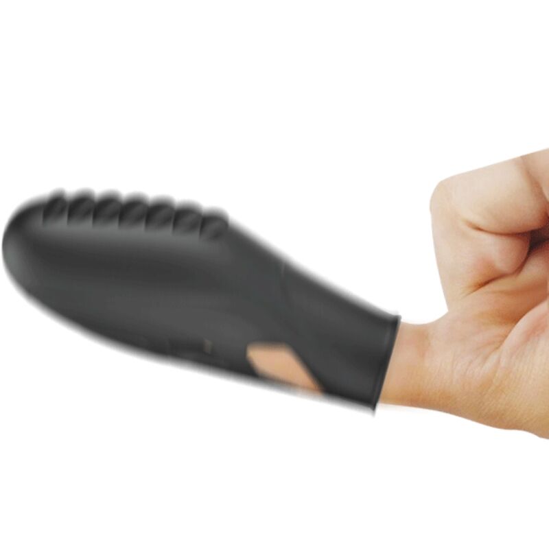 PRETTY LOVE - VIBRADOR DE DEDO DE SILICONE GILO PRETO - Image 3