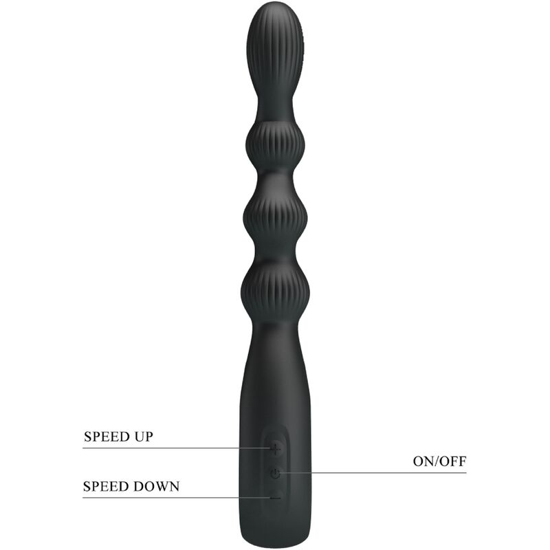 PRETTY LOVE - FEDERER VIBRADOR ANAL 12 VIBRAÇÕES PRETO - Image 5