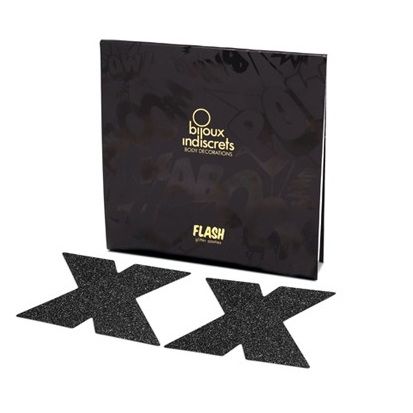 BIJOUX - INDISCRETS NIPPLE CAPS FLASH CROSS PRETO - Image 2