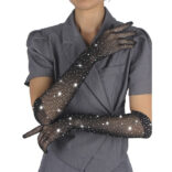 SUBBLIME - 957469 LUVAS SHINE TRANSPARENTES PRETAS S/M