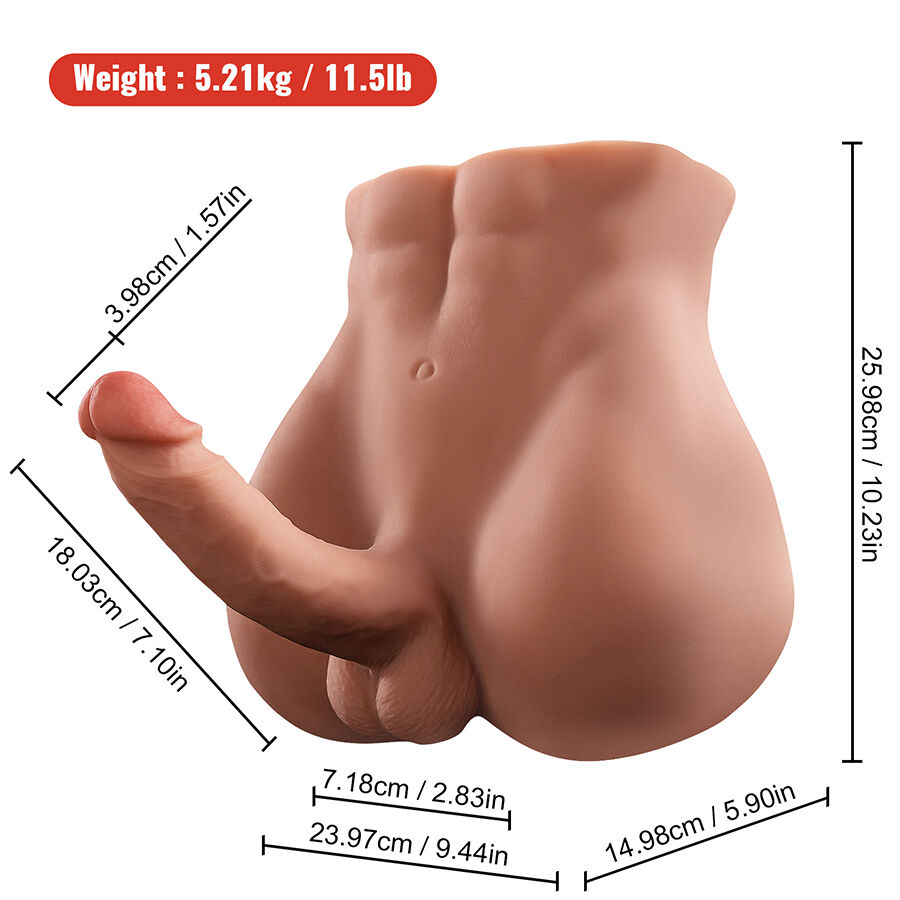 XISE - BERTLETT DILDO ASS DILDO REALISTA E MASTURBADOR ANUS POSIÇÃO FRONTAL COM EMPURRAÇÃO 18 CM - Image 5