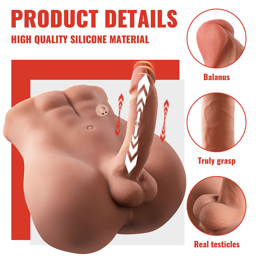 XISE - BERTLETT DILDO ASS DILDO REALISTA E MASTURBADOR ANUS POSIÇÃO FRONTAL COM EMPURRAÇÃO 18 CM - Image 3
