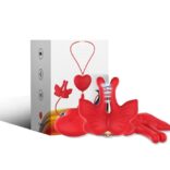 ARMONY - GRAMPOS MAGNÉTICOS PARA MAMILOS COM VIBRAÇÃO FORMATO BORBOLETA VERMELHO