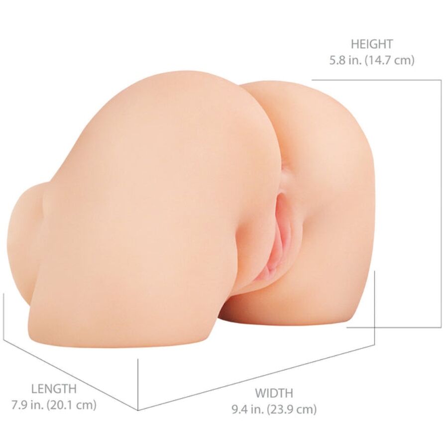 PDX ELITE - SHAKETHAT ASS MASTURBADOR REALISTA DE VAGINA E ÂNUS COM VIBRAÇÃO - Image 5