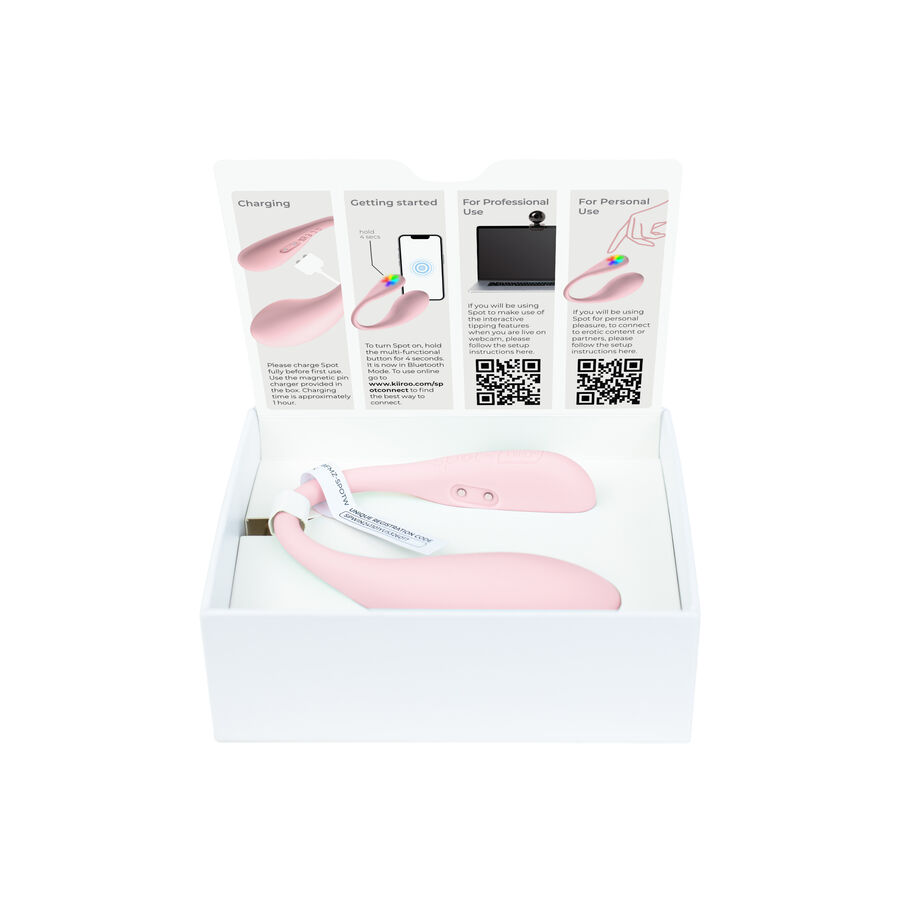KIIROO - VIBRADOR EM FORMA DE U SPOT KISS ME ROSA - Image 5