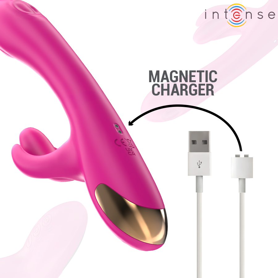 INTENSE - BRITNEY MULTIFUNCIONAL RABBIT VIBRADOR 23 CM ROSA - Image 4